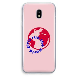 CaseCompany Run The World: Samsung Galaxy J3 (2017) Transparant Hoesje