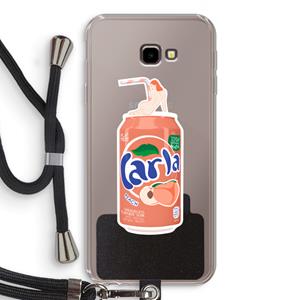 CaseCompany S(peach)less: Samsung Galaxy J4 Plus Transparant Hoesje met koord