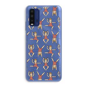 CaseCompany Gymboys: Xiaomi Redmi 9T Transparant Hoesje