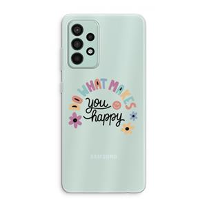 CaseCompany Happy days: Samsung Galaxy A52s 5G Transparant Hoesje