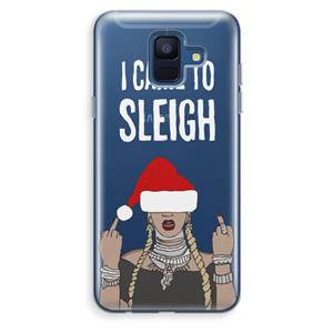 CaseCompany Came To Sleigh: Samsung Galaxy A6 (2018) Transparant Hoesje