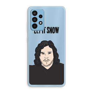 CaseCompany Let It Snow: Samsung Galaxy A52 Transparant Hoesje