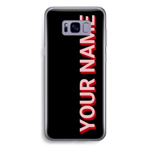 CaseCompany Namecase: Samsung Galaxy S8 Plus Transparant Hoesje