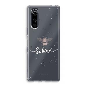 CaseCompany Be(e) kind: Sony Xperia 5 Transparant Hoesje