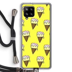 CaseCompany Isjes: Samsung Galaxy A42 5G Transparant Hoesje met koord