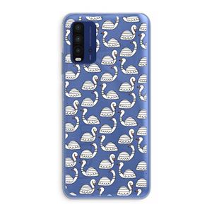 CaseCompany Zwanen: Xiaomi Redmi 9T Transparant Hoesje