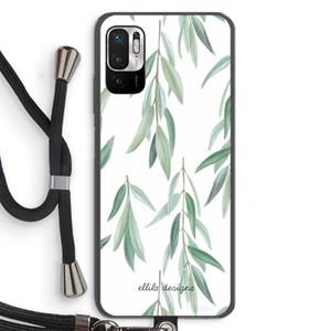 CaseCompany Branch up your life: Xiaomi Redmi Note 10 5G Transparant Hoesje met koord