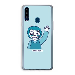 CaseCompany Zwaai: Samsung Galaxy A20s Transparant Hoesje