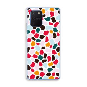 CaseCompany Colored Giraffe: Samsung Galaxy Note 10 Lite Transparant Hoesje