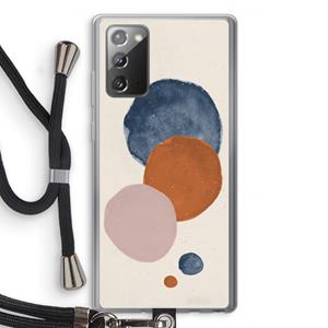 CaseCompany Geo #4: Samsung Galaxy Note 20 / Note 20 5G Transparant Hoesje met koord