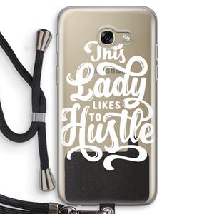 CaseCompany Hustle Lady: Samsung Galaxy A5 (2017) Transparant Hoesje met koord