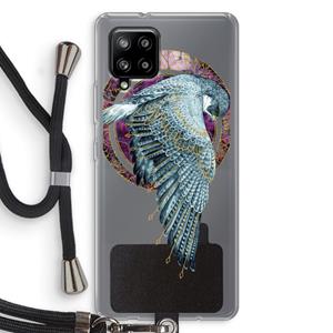 CaseCompany Golden Falcon: Samsung Galaxy A42 5G Transparant Hoesje met koord