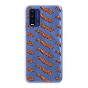 CaseCompany Bacon to my eggs #2: Xiaomi Redmi 9T Transparant Hoesje