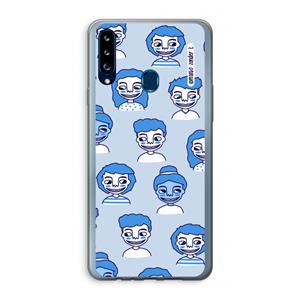 CaseCompany Gezichtjes: Samsung Galaxy A20s Transparant Hoesje