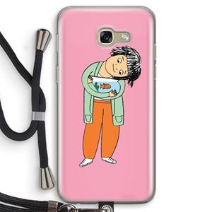 CaseCompany Visknuffel: Samsung Galaxy A5 (2017) Transparant Hoesje met koord