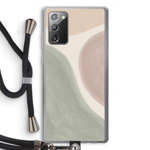 CaseCompany Geo #6: Samsung Galaxy Note 20 / Note 20 5G Transparant Hoesje met koord