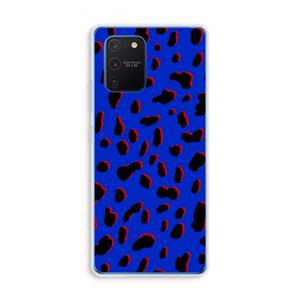 CaseCompany Blue Leopard: Samsung Galaxy Note 10 Lite Transparant Hoesje