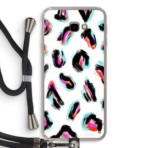 CaseCompany Cheetah color: Samsung Galaxy J4 Plus Transparant Hoesje met koord