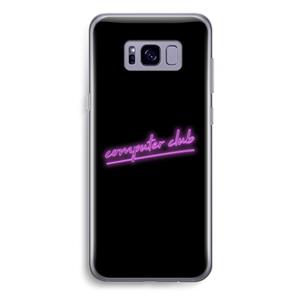 CaseCompany Vice Black: Samsung Galaxy S8 Plus Transparant Hoesje