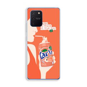 CaseCompany Peach please!: Samsung Galaxy Note 10 Lite Transparant Hoesje