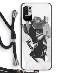 CaseCompany House: Xiaomi Redmi Note 10 5G Transparant Hoesje met koord