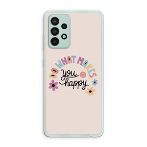 CaseCompany Happy days: Samsung Galaxy A52s 5G Transparant Hoesje