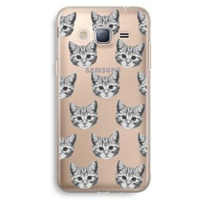 CaseCompany Kitten: Samsung Galaxy J3 (2016) Transparant Hoesje