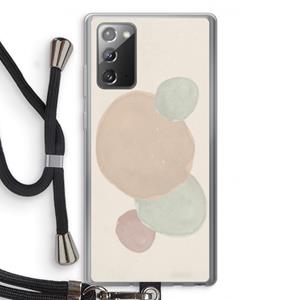CaseCompany Geo #9: Samsung Galaxy Note 20 / Note 20 5G Transparant Hoesje met koord