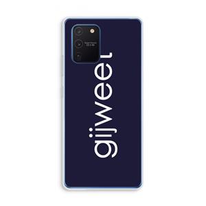 CaseCompany Gijweet: Samsung Galaxy Note 10 Lite Transparant Hoesje