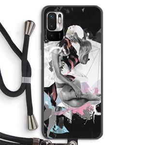 CaseCompany Camouflage de sommeil: Xiaomi Redmi Note 10 5G Transparant Hoesje met koord
