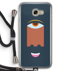 CaseCompany Mono M: Samsung Galaxy A5 (2017) Transparant Hoesje met koord