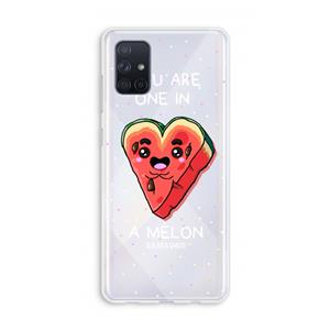 CaseCompany One In A Melon: Galaxy A71 Transparant Hoesje