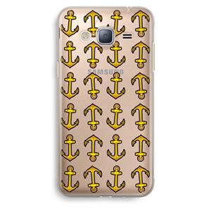 CaseCompany Musketon Anchor: Samsung Galaxy J3 (2016) Transparant Hoesje