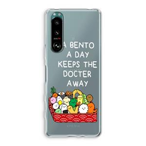 CaseCompany Bento a day: Sony Xperia 5 III Transparant Hoesje
