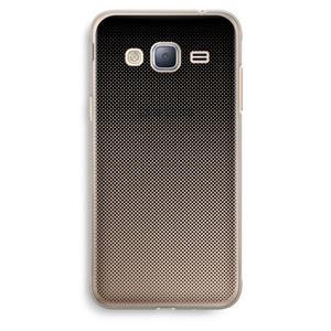 CaseCompany Musketon Halftone: Samsung Galaxy J3 (2016) Transparant Hoesje