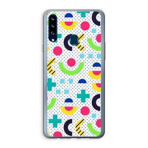 CaseCompany 8-bit N°1: Samsung Galaxy A20s Transparant Hoesje