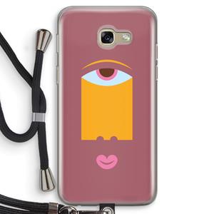 CaseCompany Mono V: Samsung Galaxy A5 (2017) Transparant Hoesje met koord