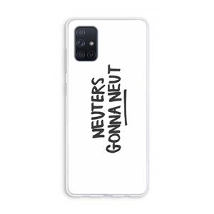 CaseCompany Neuters: Galaxy A71 Transparant Hoesje