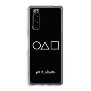 CaseCompany Squid Game: Sony Xperia 5 Transparant Hoesje