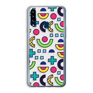 CaseCompany 8-bit N°6: Samsung Galaxy A20s Transparant Hoesje