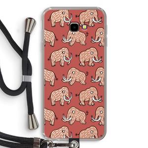 CaseCompany Mammoet: Samsung Galaxy J4 Plus Transparant Hoesje met koord