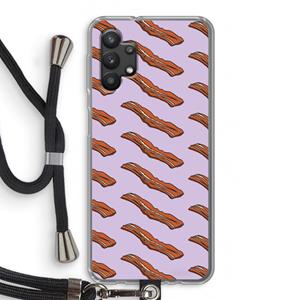 CaseCompany Bacon to my eggs #2: Samsung Galaxy A32 5G Transparant Hoesje met koord