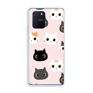 CaseCompany Katten: Samsung Galaxy Note 10 Lite Transparant Hoesje