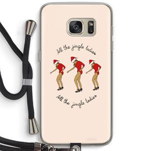 CaseCompany Jingle Ladies: Samsung Galaxy S7 Transparant Hoesje met koord