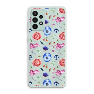 CaseCompany Bloemetjes: Samsung Galaxy A52s 5G Transparant Hoesje
