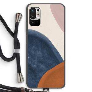 CaseCompany Geo #1: Xiaomi Redmi Note 10 5G Transparant Hoesje met koord