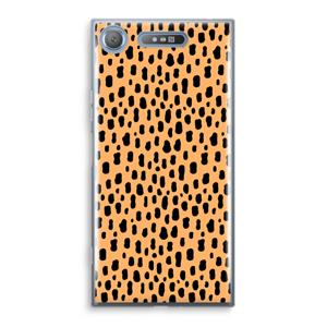 CaseCompany Panter: Sony Xperia XZ1 Transparant Hoesje