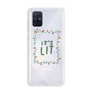 CaseCompany It's Lit: Galaxy A71 Transparant Hoesje