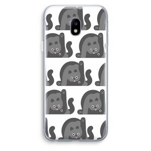 CaseCompany Cats: Samsung Galaxy J3 (2017) Transparant Hoesje