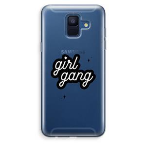 CaseCompany Girl Gang: Samsung Galaxy A6 (2018) Transparant Hoesje